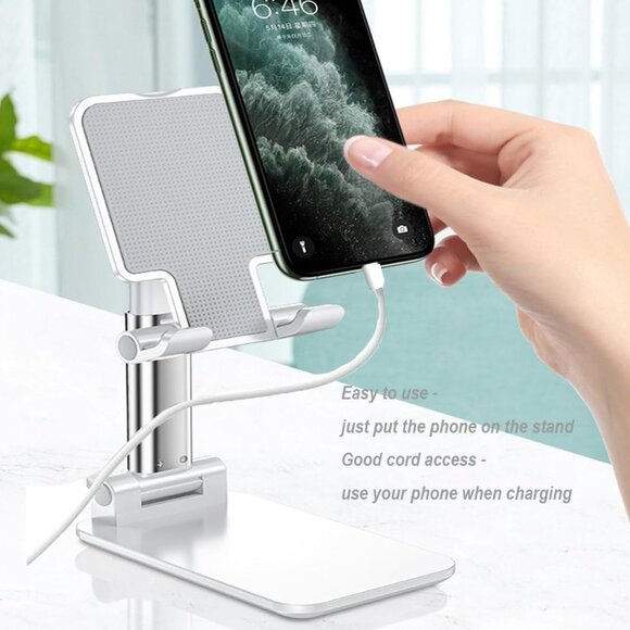 Cell Phone Stand Adjustable White NIB NWT - Picture 4 of 6